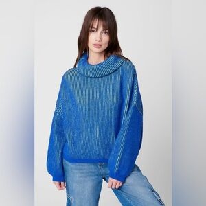 Blanknyc] Womens Cropped Turtleneck Sweater Pullover Size medium